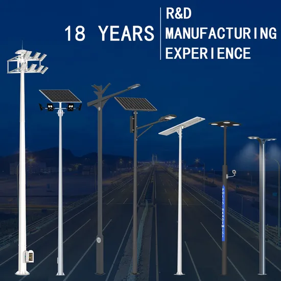 Lampe LED solaire étanche à réflecteur extérieur industriel, éclairage d'énergie solaire de jardin à LED