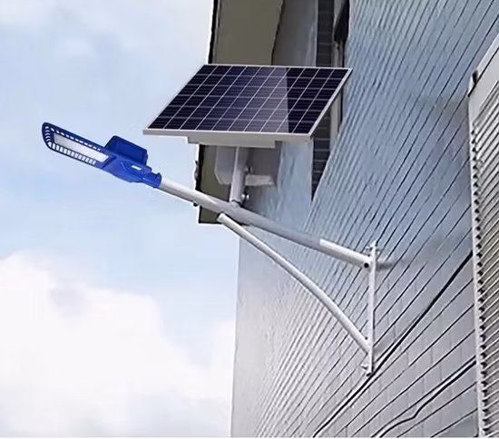 PLC Lorawan photocellule LED solaire intelligent rue lumière pour jardin extérieur éclairage routier principal 50W