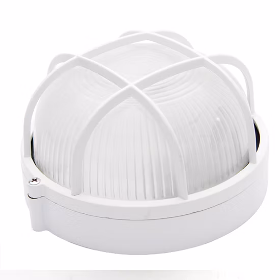 8W/13W IP44 LED extérieur étanche à persiennes ronde cloison en aluminium lumière de cloison